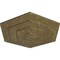 Ekena Millwork Woodruff Ceiling Medallion, Hand-Painted Mississippi Mud Crackle, 23 1/4"OD x 7/8"P CM23WFMMC - alternate 2